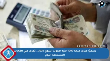 رسميًا صرف منحة 1000 جنيه للمولد النبوي 2025.. تعرف على الفئات المستحقة اليوم